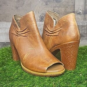 Timberland ’Glancy’ Ruched Peep Toe Boots | 9.5